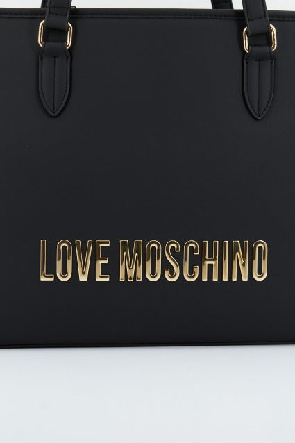 LOVE MOSCHINO BORSA PU en color NEGRO  (4)