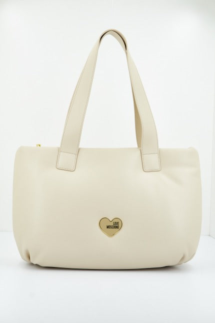 LOVE MOSCHINO  BORSA PU en color BLANCO  (1)