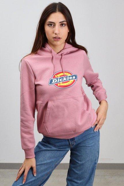 DICKIES  ICON LOGO HOODIE W en color ROSA  (1)