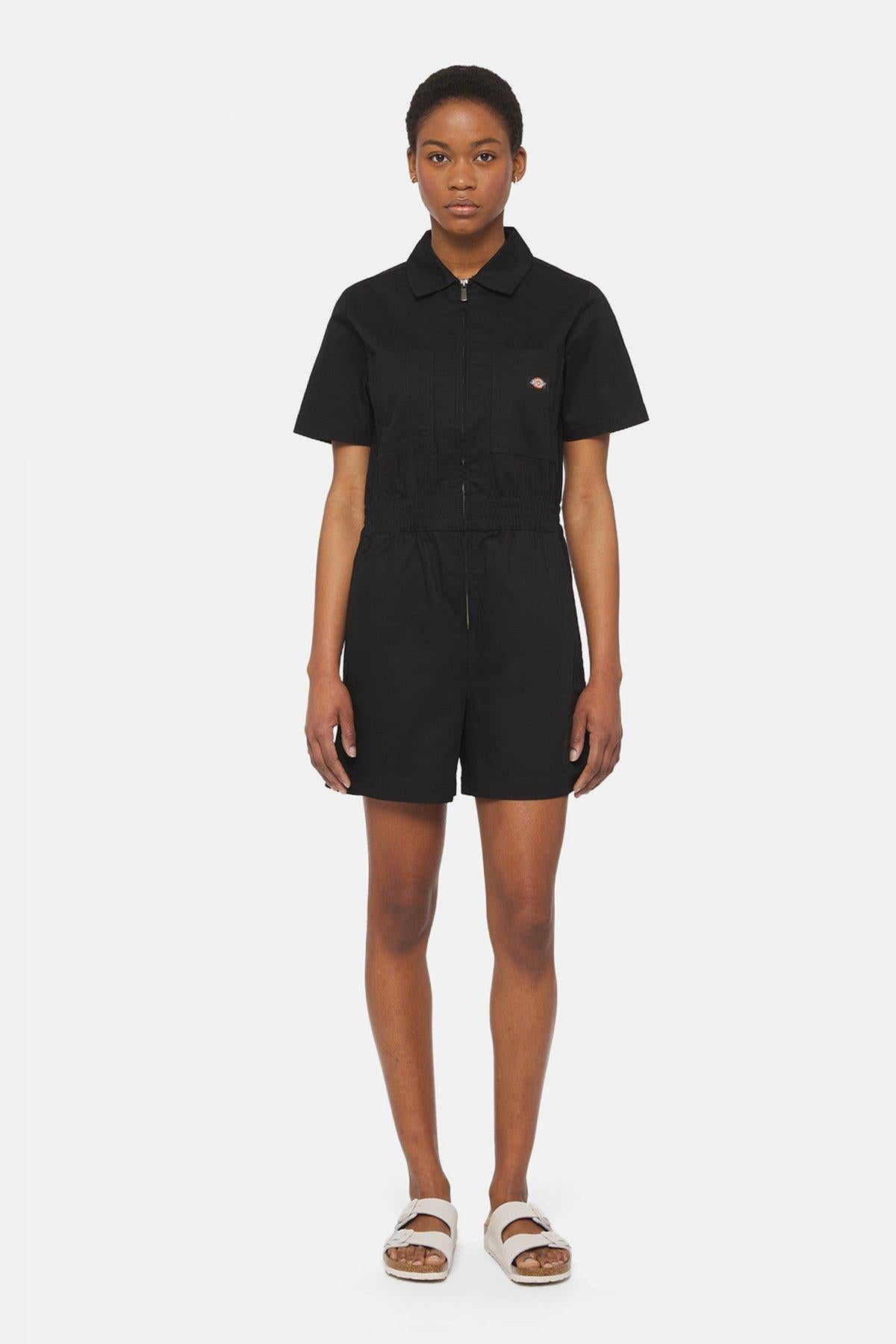 DICKIES VALE SHORTALL W en color NEGRO  (1)
