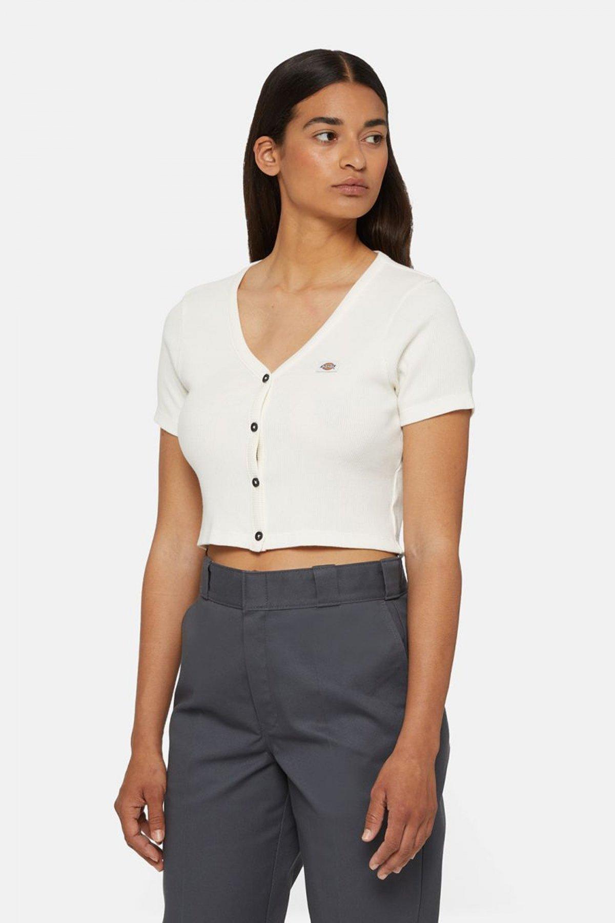 DICKIES EMPORIA CARDIGAN SS W en color BLANCO  (1)
