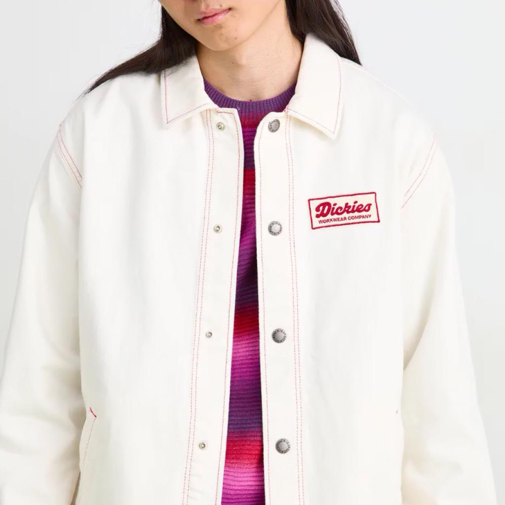 DICKIES LEWISTOWN DENIM JACKET en color BLANCO  (4)