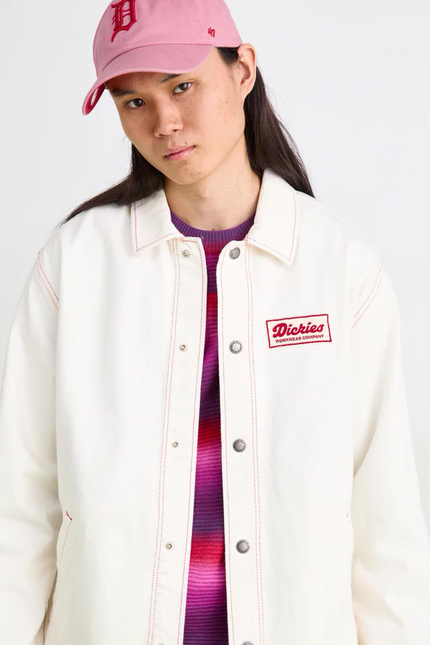 DICKIES LEWISTOWN DENIM JACKET en color BLANCO  (1)