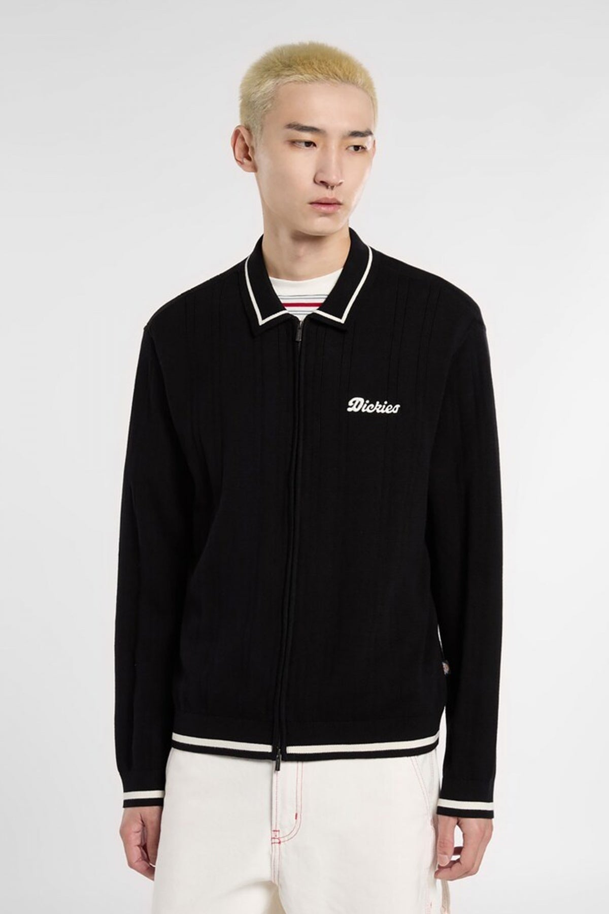 DICKIES LEWISTOWN FZ CARDIGAN en color NEGRO  (1)