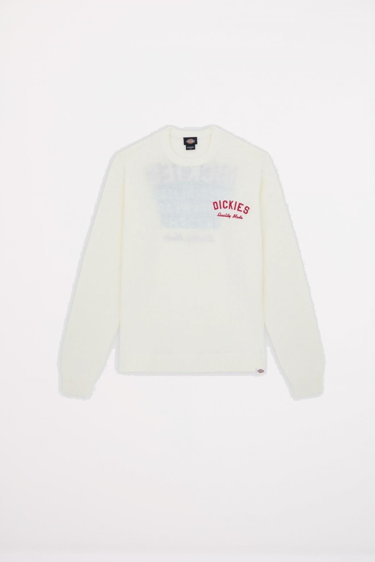 DICKIES UNIFORM SWEATER EGRET en color BLANCO  (2)