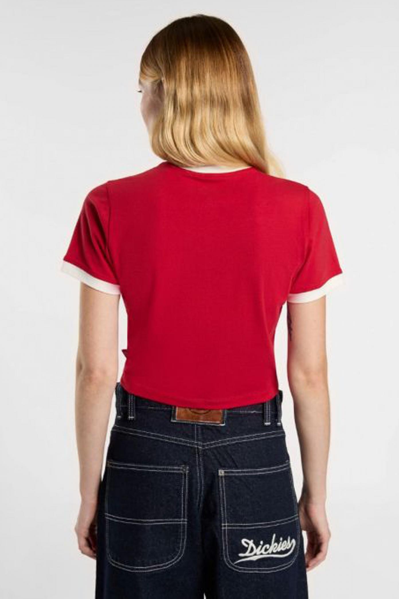 DICKIES DKAZIER LEWISTOWN RINGER en color ROJO  (2)