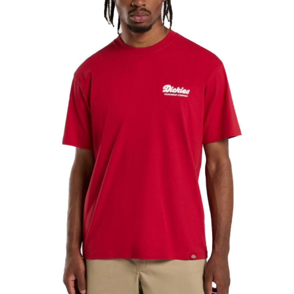 DICKIES DKAZZER LEWISTOWN SS TEE ENGLI en color ROJO  (4)