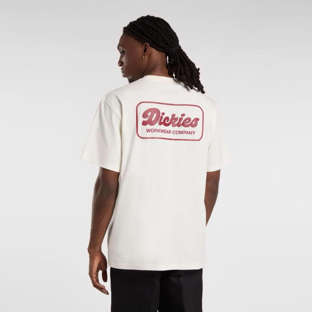DICKIES LEWISTOWN SS TEE EGRET en color BLANCO  (5)
