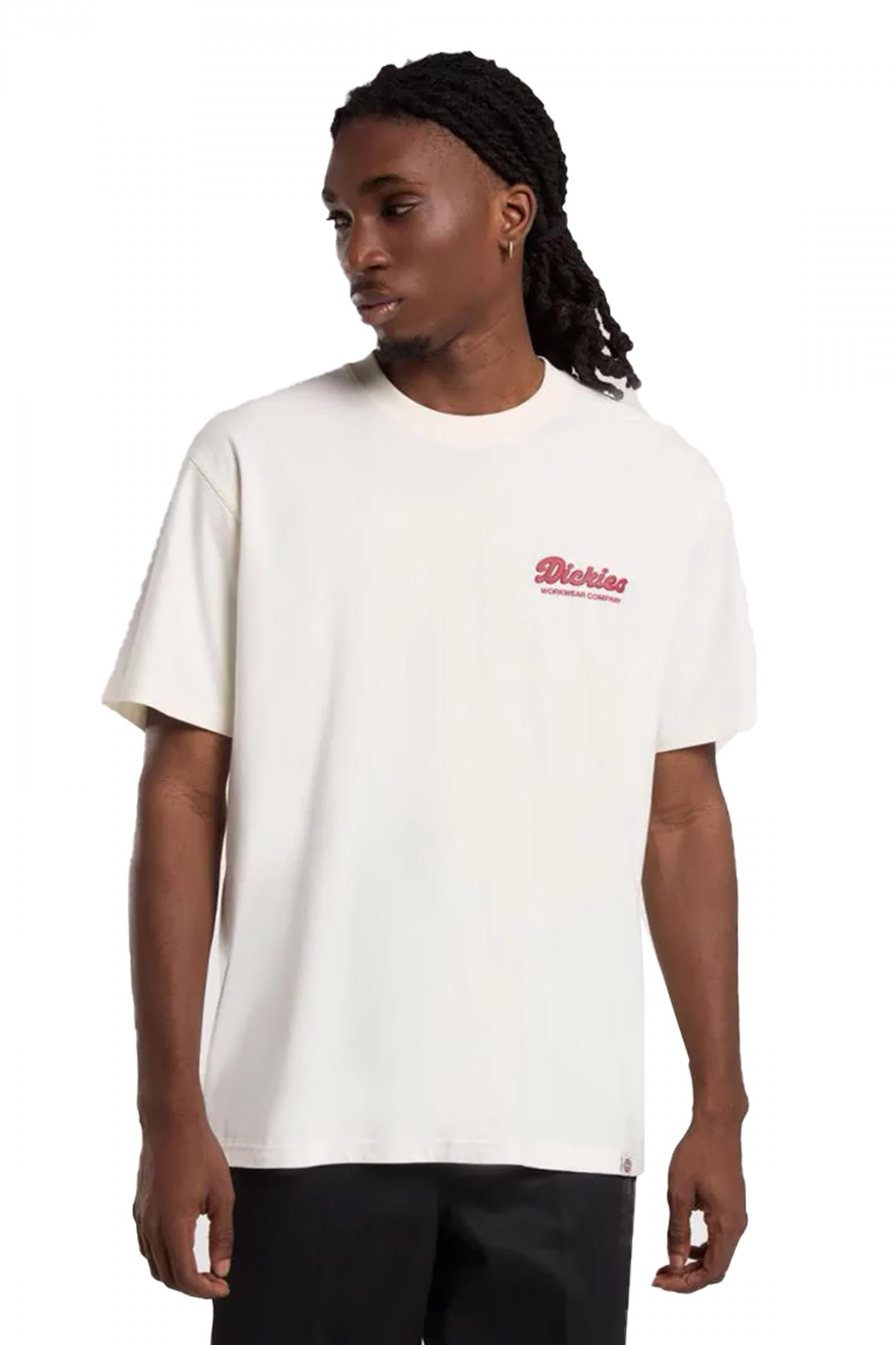DICKIES LEWISTOWN SS TEE EGRET en color BLANCO  (1)