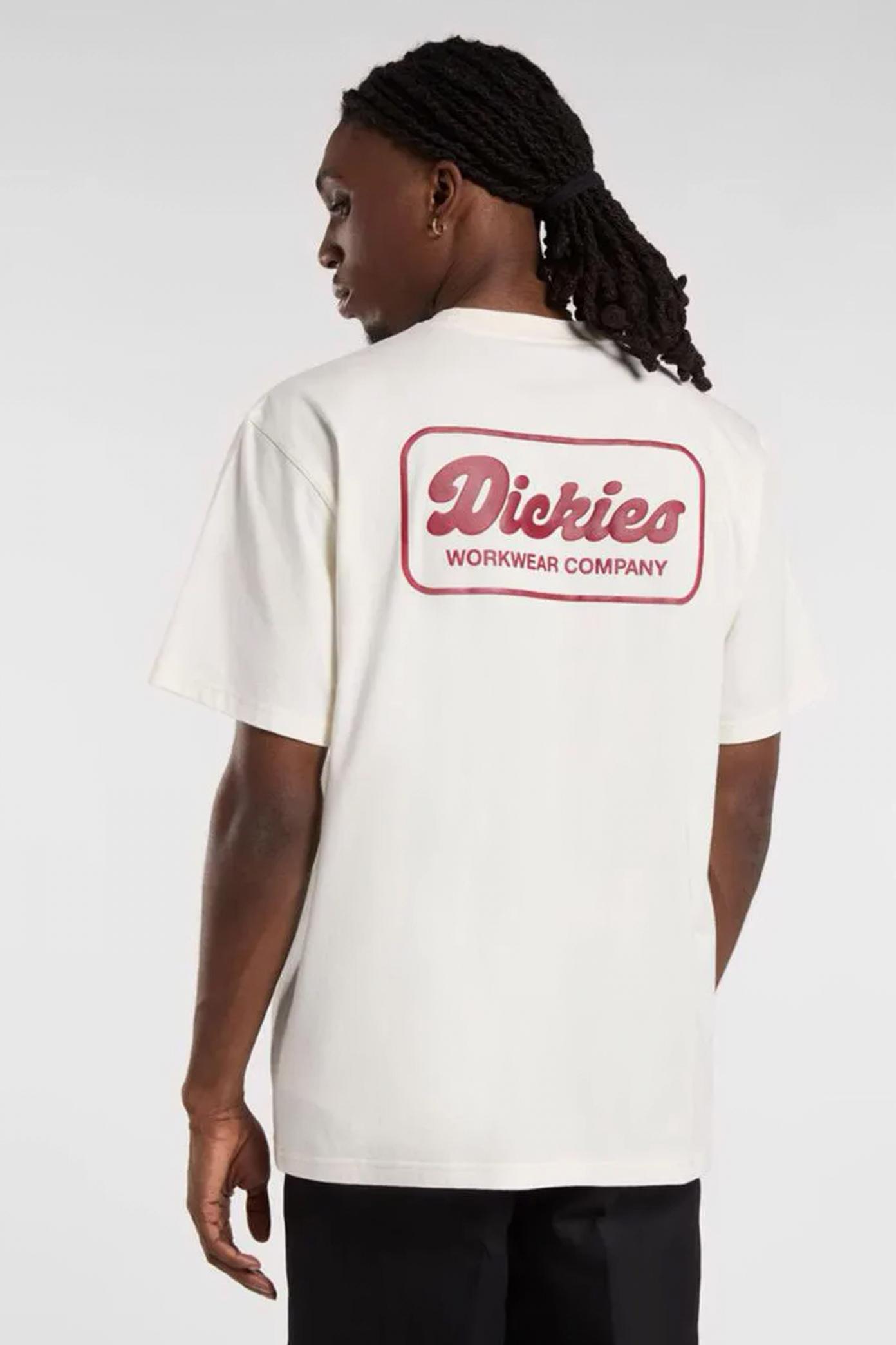 DICKIES LEWISTOWN SS TEE EGRET en color BLANCO  (2)