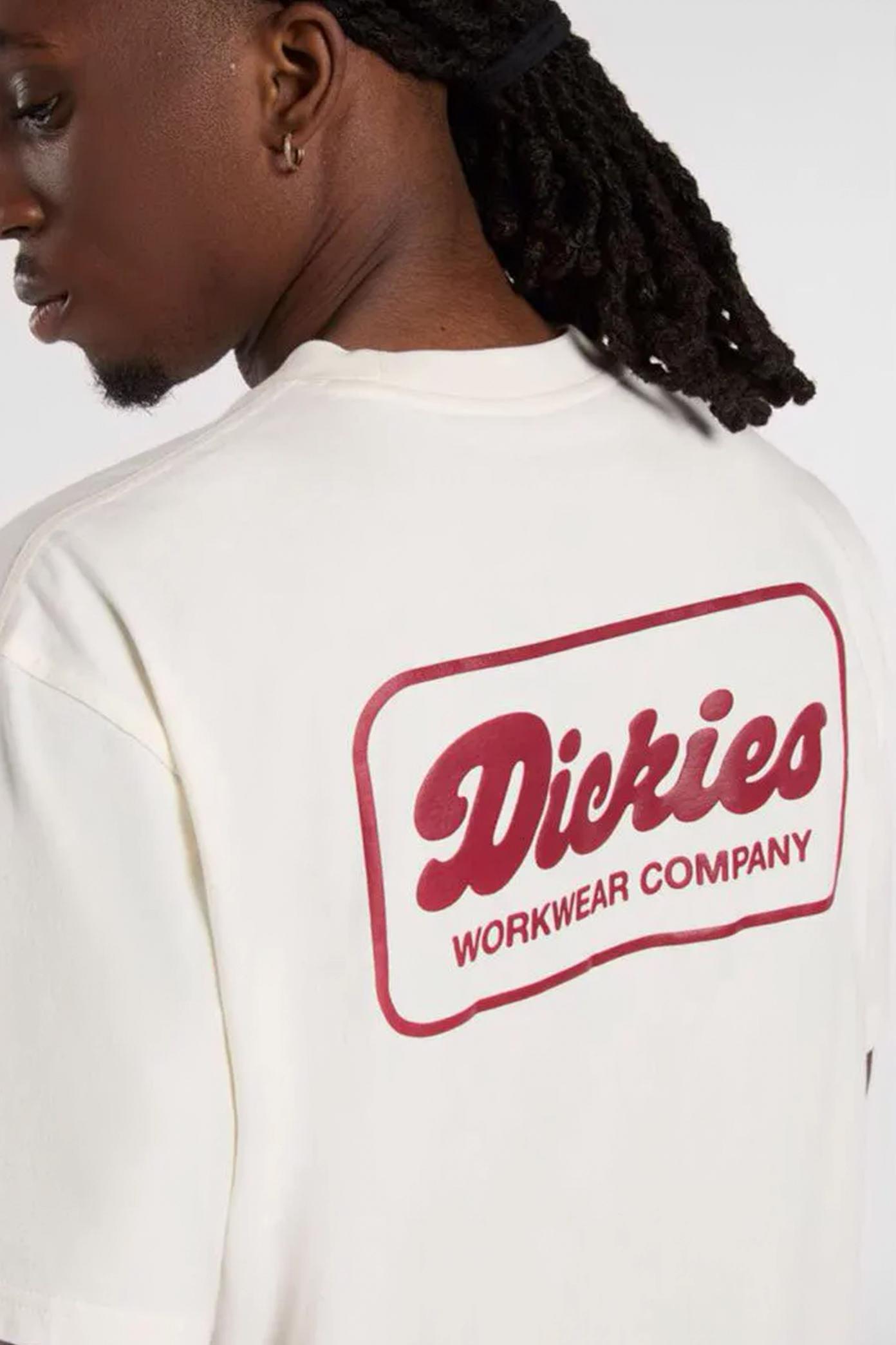 DICKIES LEWISTOWN SS TEE EGRET en color BLANCO  (3)