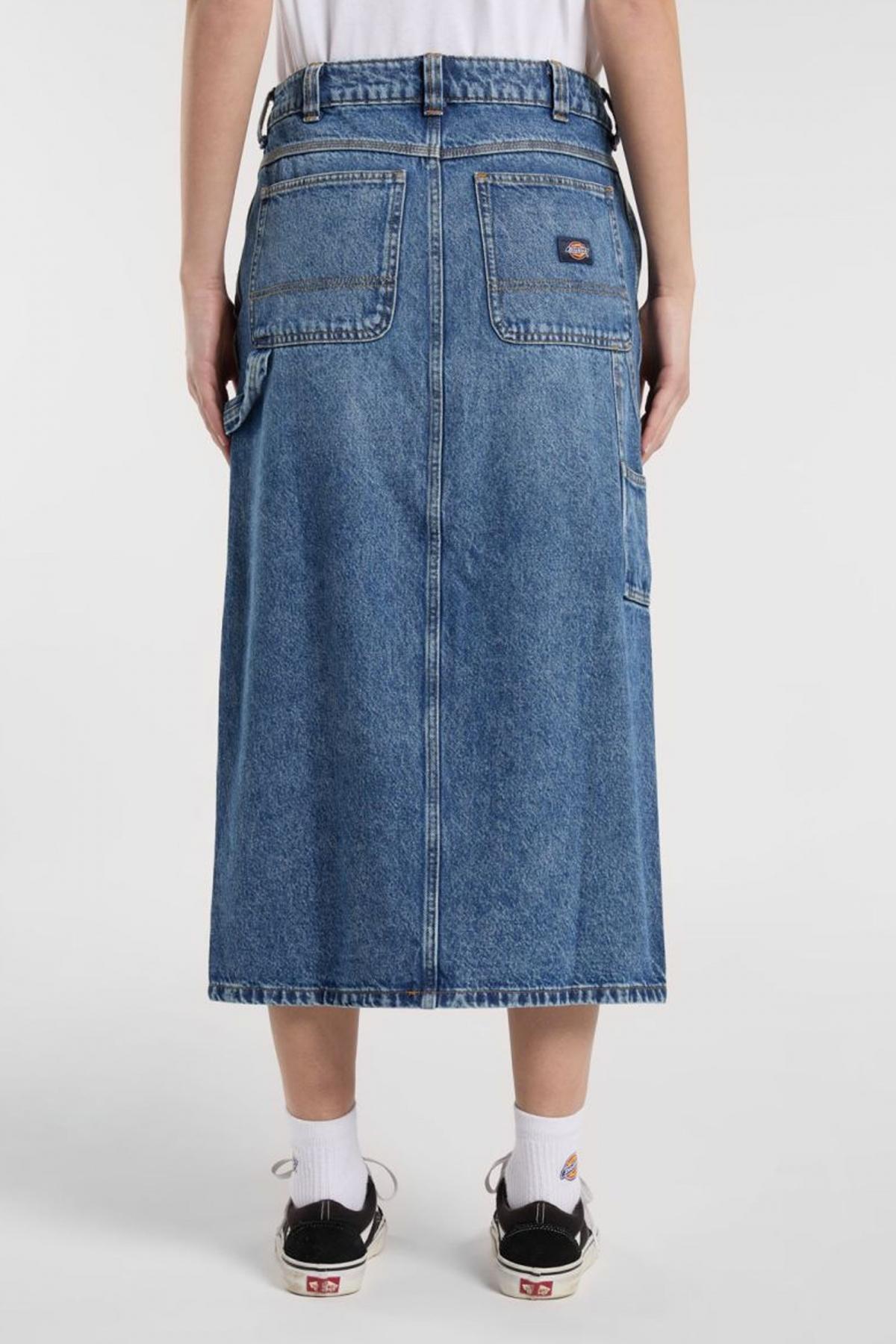 DICKIES DENIM CARPENTER SKIRT en color AZUL  (4)