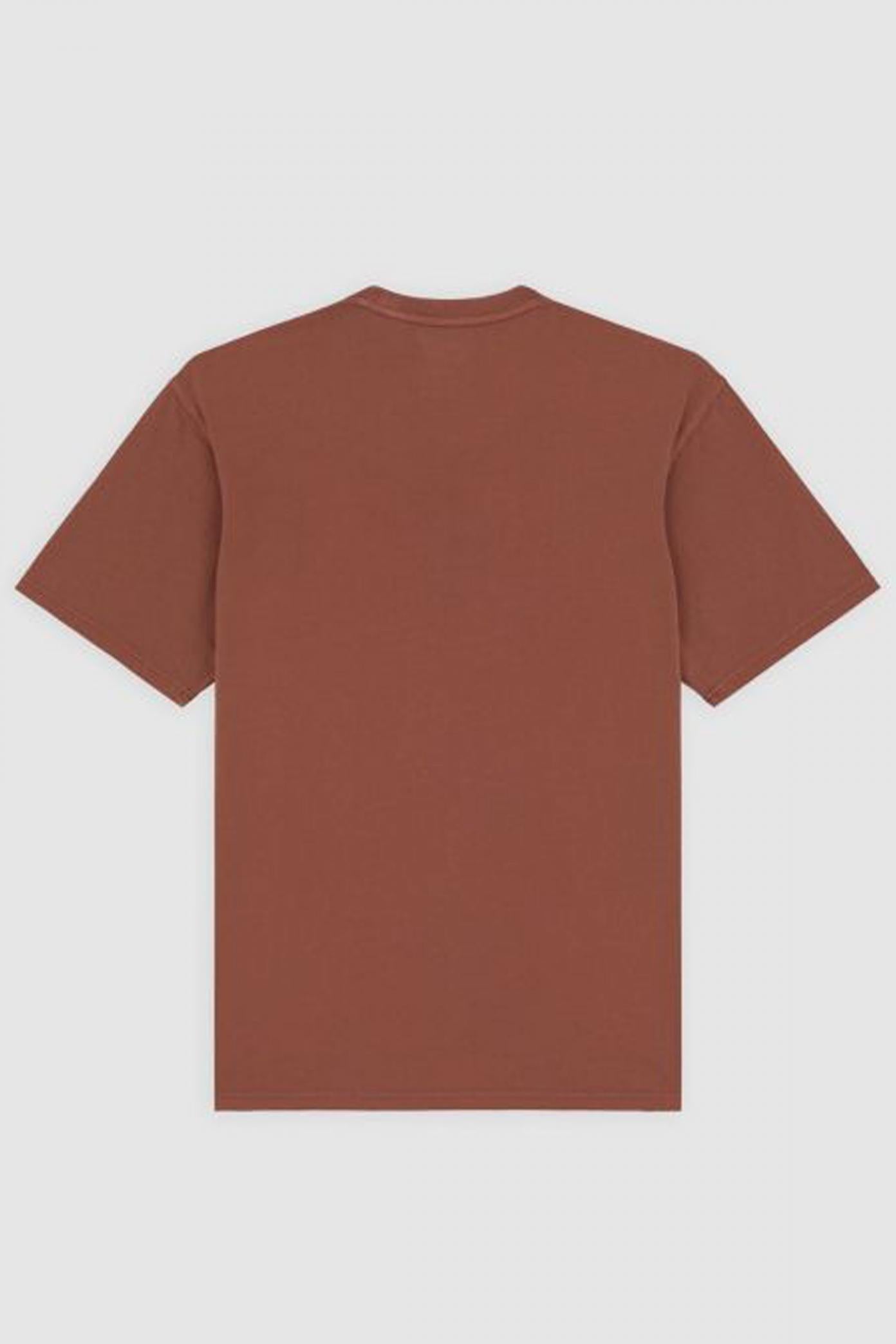DICKIES DKAZWK ROPE CHEST LOGO SS TEE en color MARRON  (2)