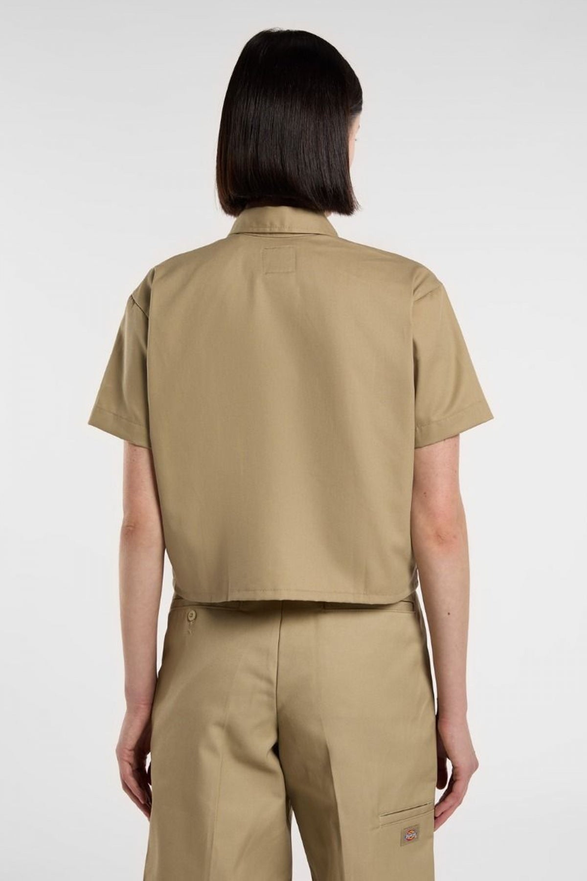 DICKIES WORK SHIRT CROPPED en color VERDE  (3)