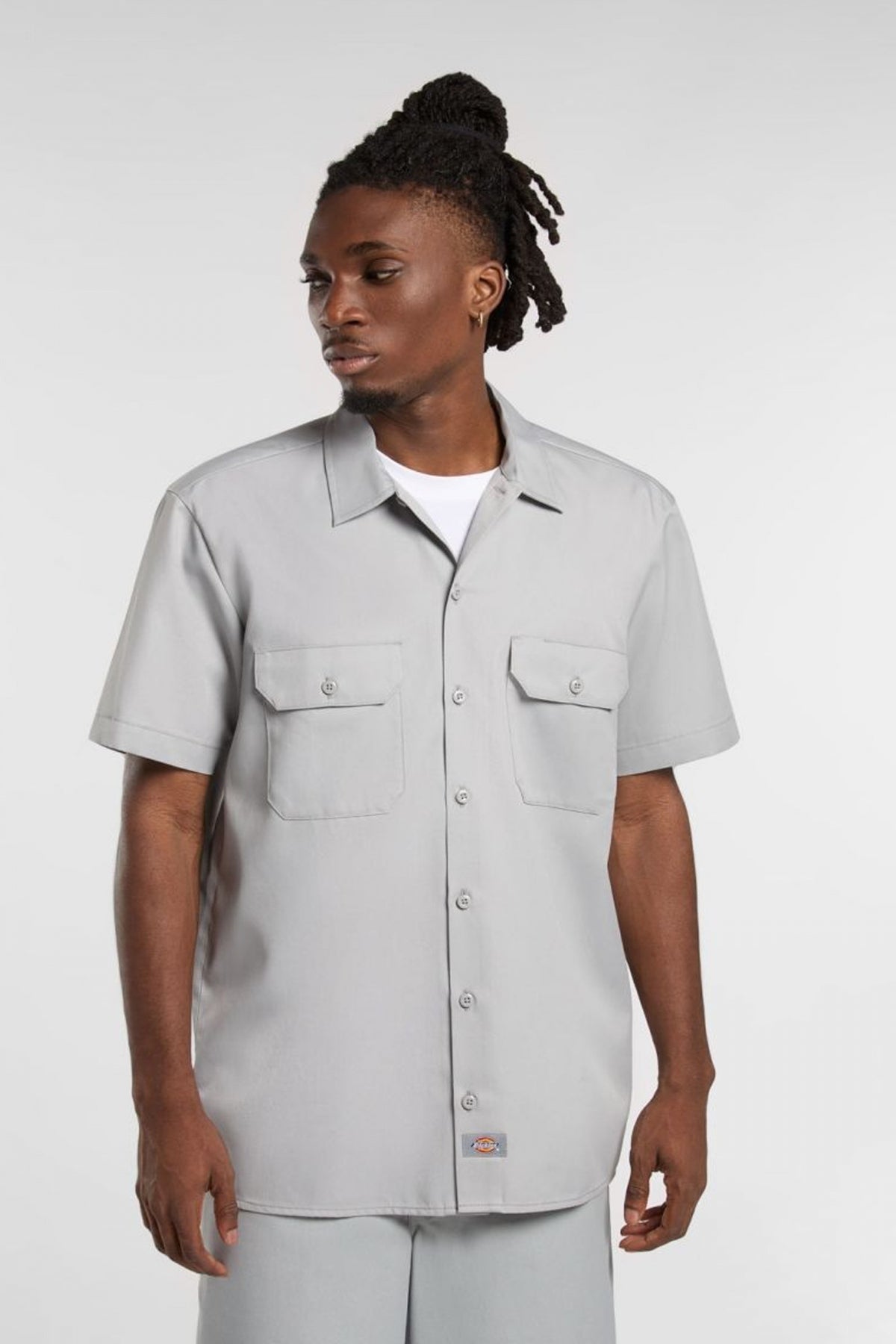 DICKIES WORK SHIRT SS REC ULTI en color GRIS  (1)