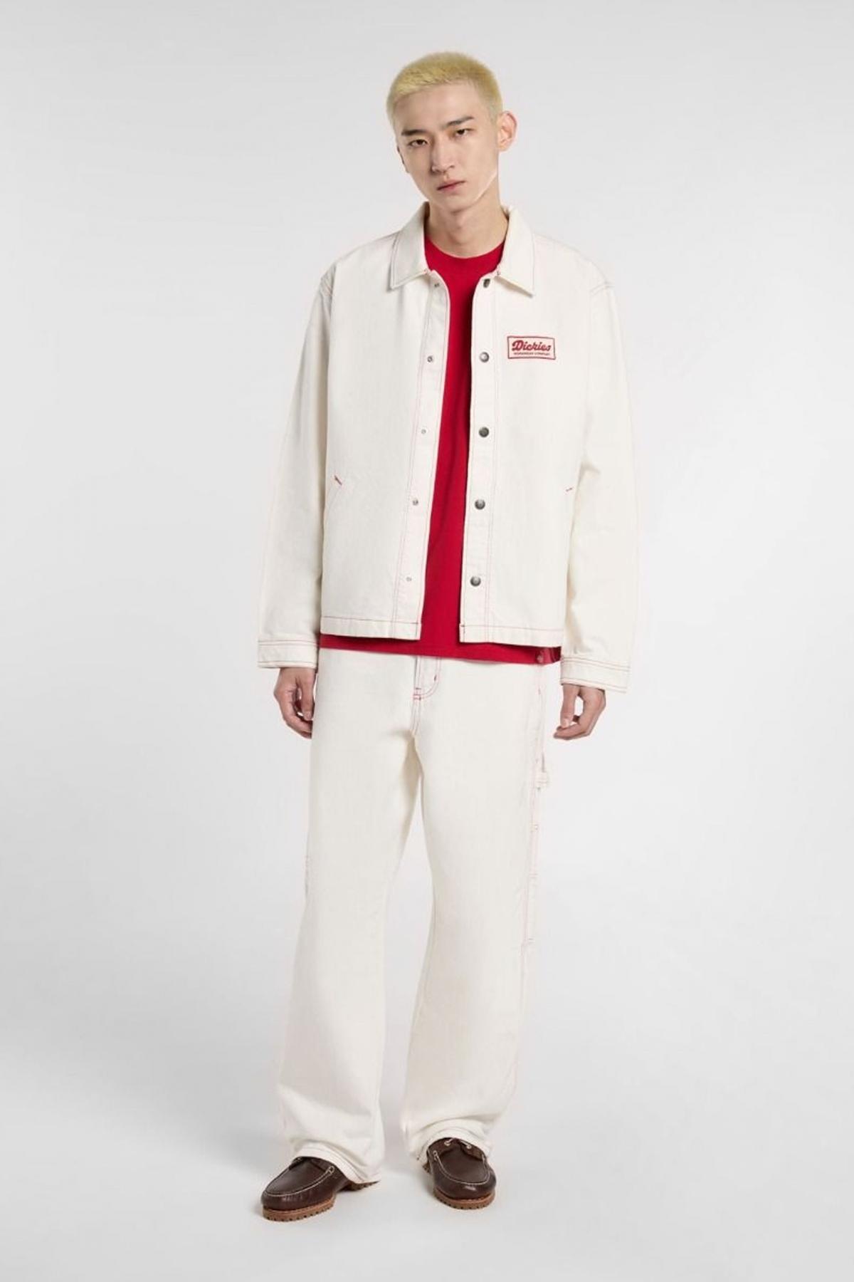 DICKIES  LOOSE DENIM PAINTER EG en color BLANCO  (4)