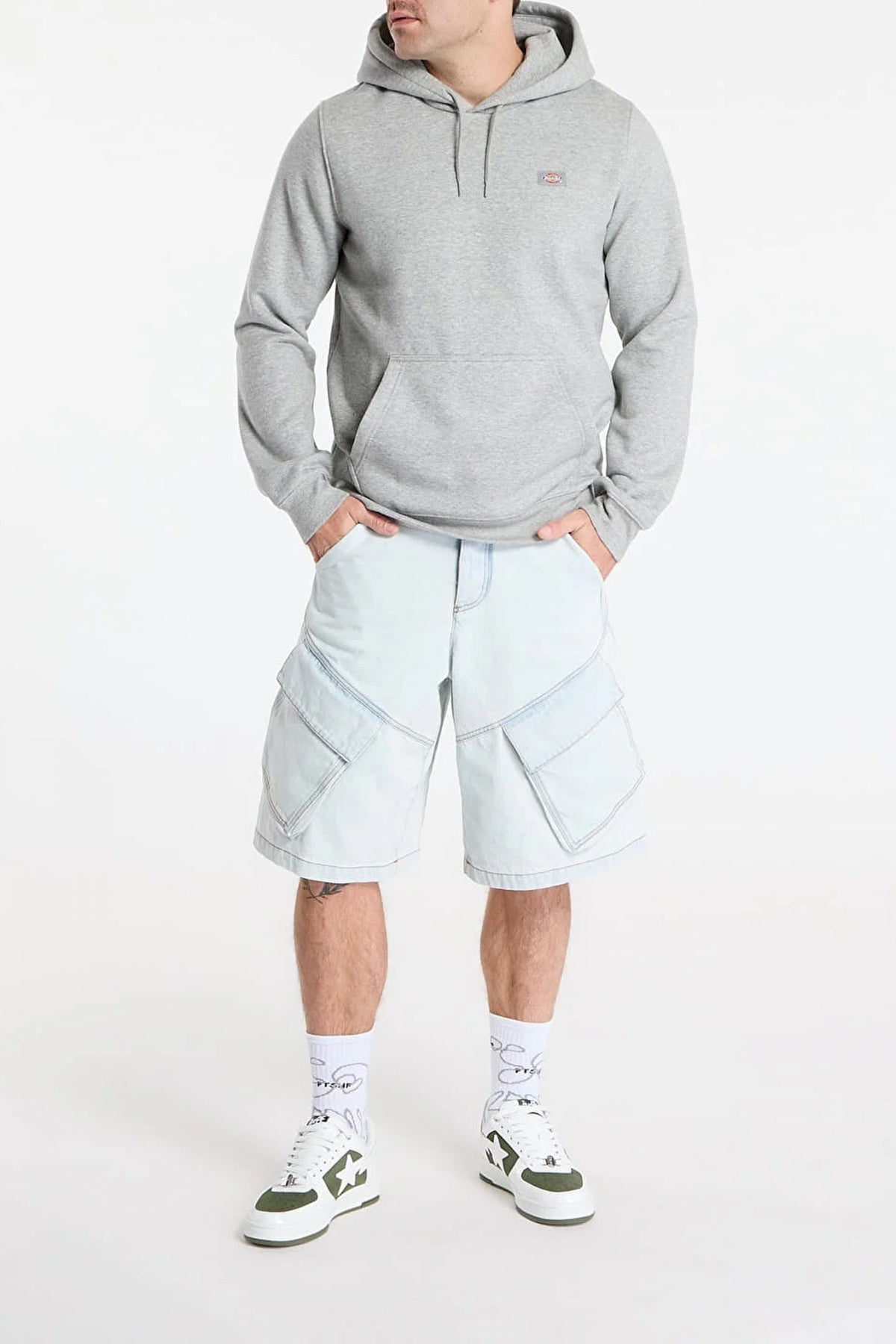 DICKIES OAKPORT HOODIE en color GRIS  (4)