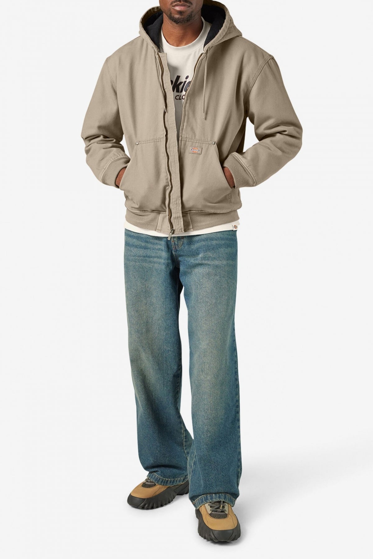 DICKIES HILHAM HOODED en color BEIS  (4)