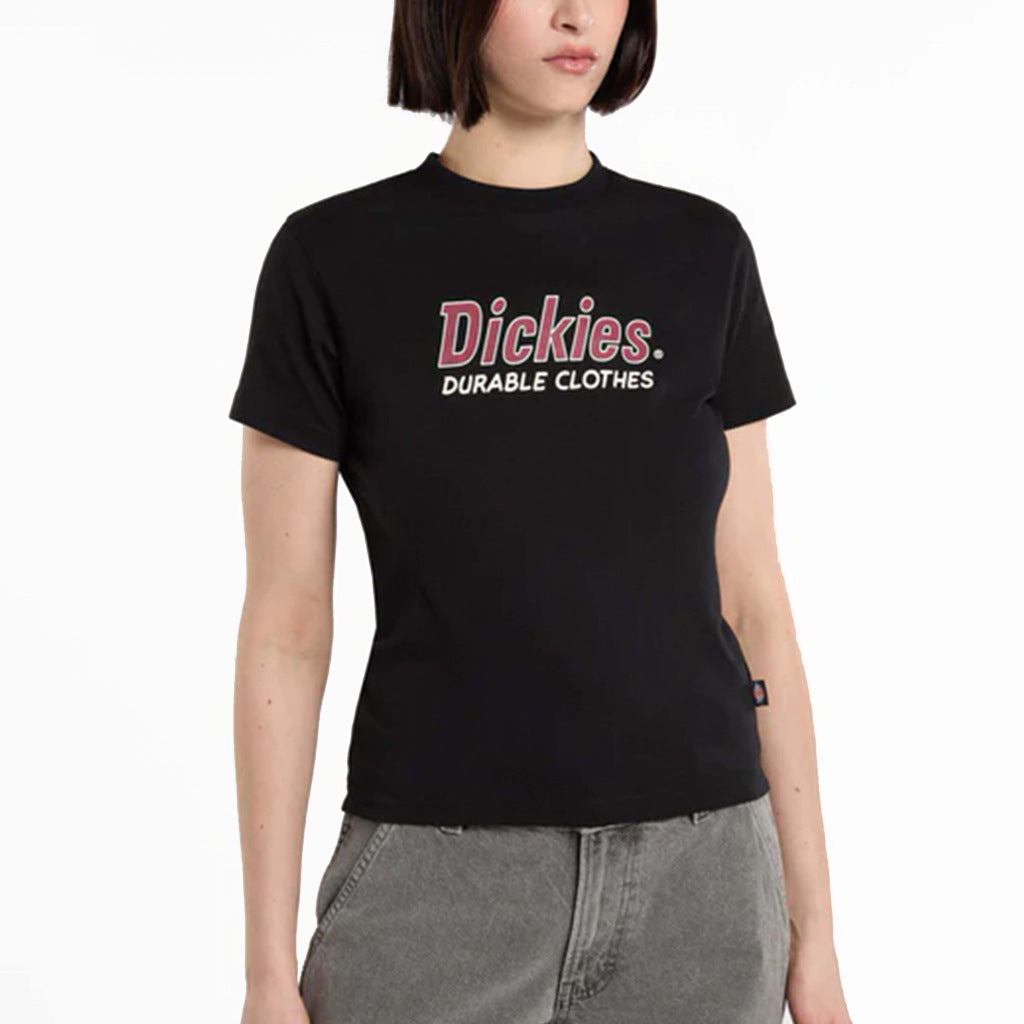 DICKIES WILLISTON TEE SS W en color NEGRO  (4)