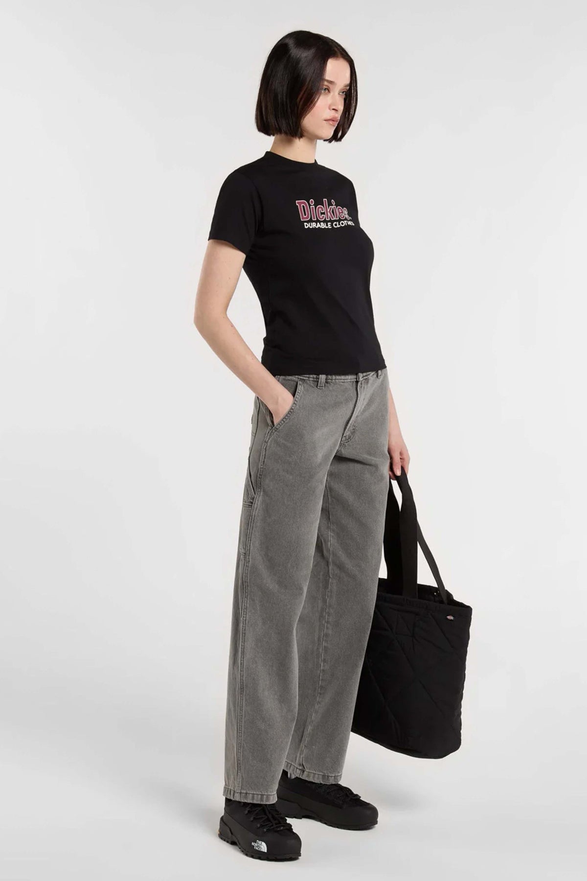 DICKIES WILLISTON TEE SS W en color NEGRO  (3)