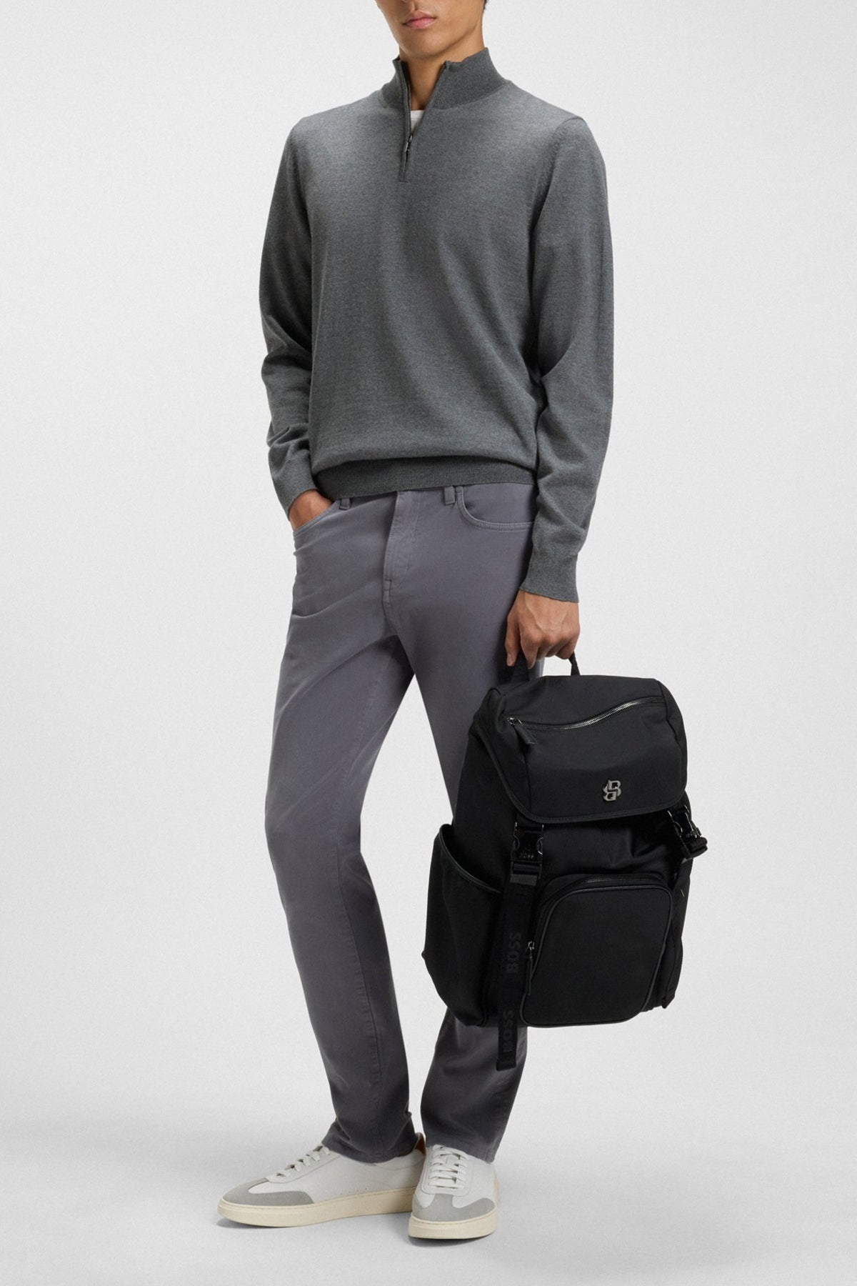 HUGO BOSS B ICON BACKPACK en color NEGRO  (4)