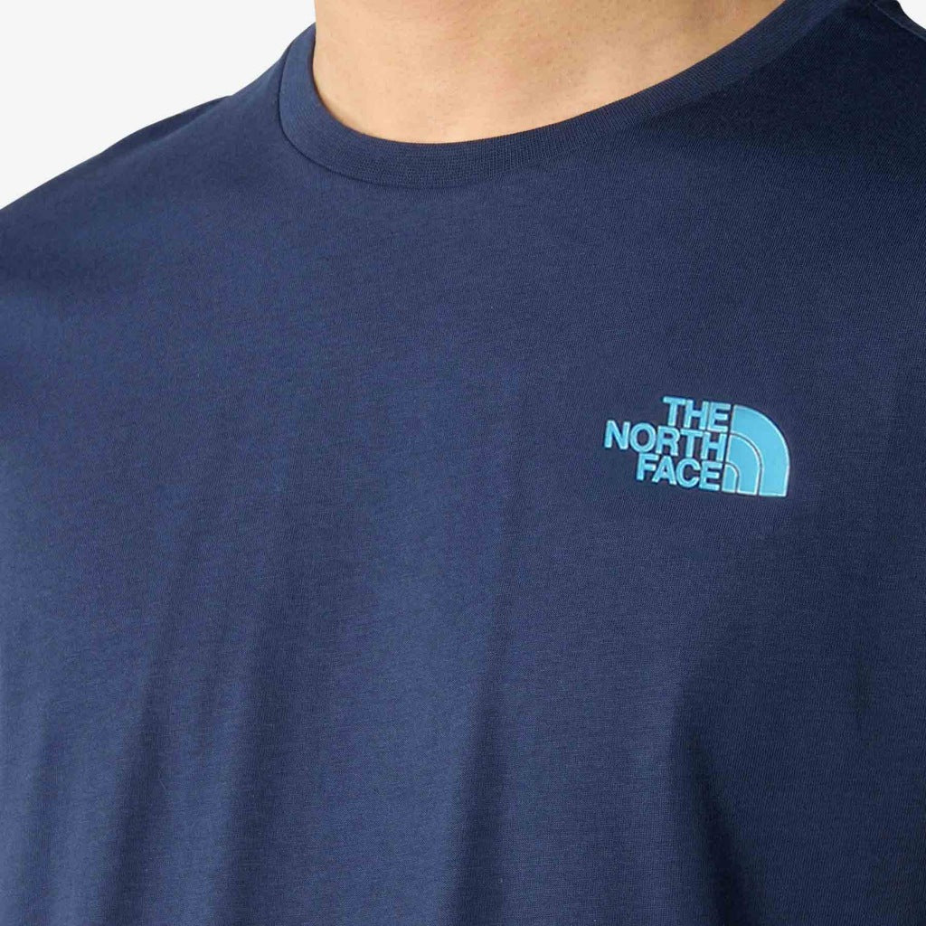 THE NORTH FACE M SS BOX NSE TEE en color AZUL  (7)