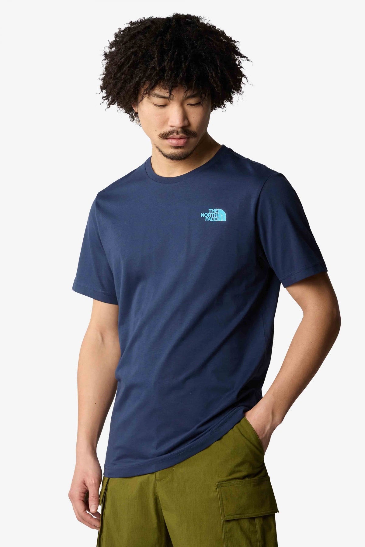 THE NORTH FACE M SS BOX NSE TEE en color AZUL  (1)