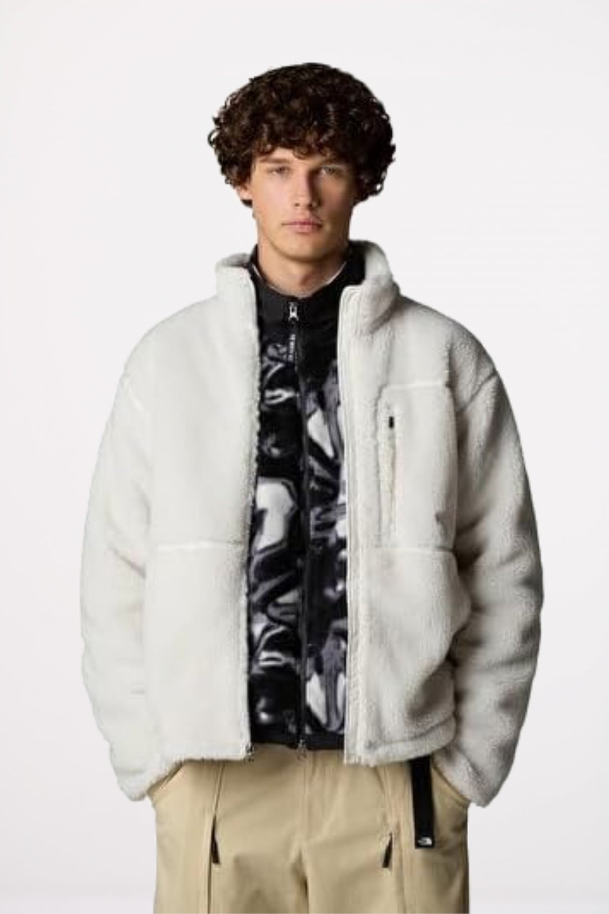 THE NORTH FACE W EXT PLE  FZ JKT M en color BLANCO  (4)