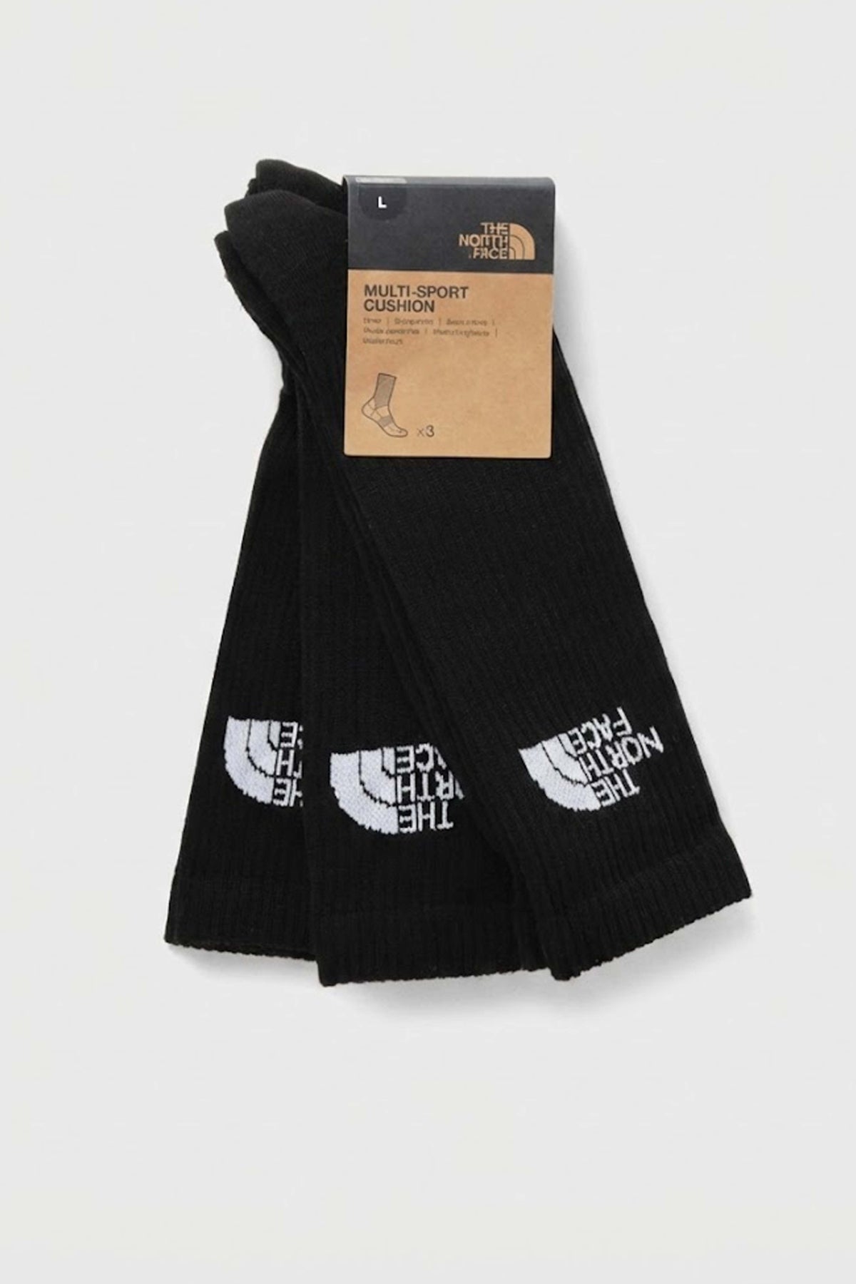THE NORTH FACE MLSPRT SOCK CSH CREW   en color NEGRO  (1)
