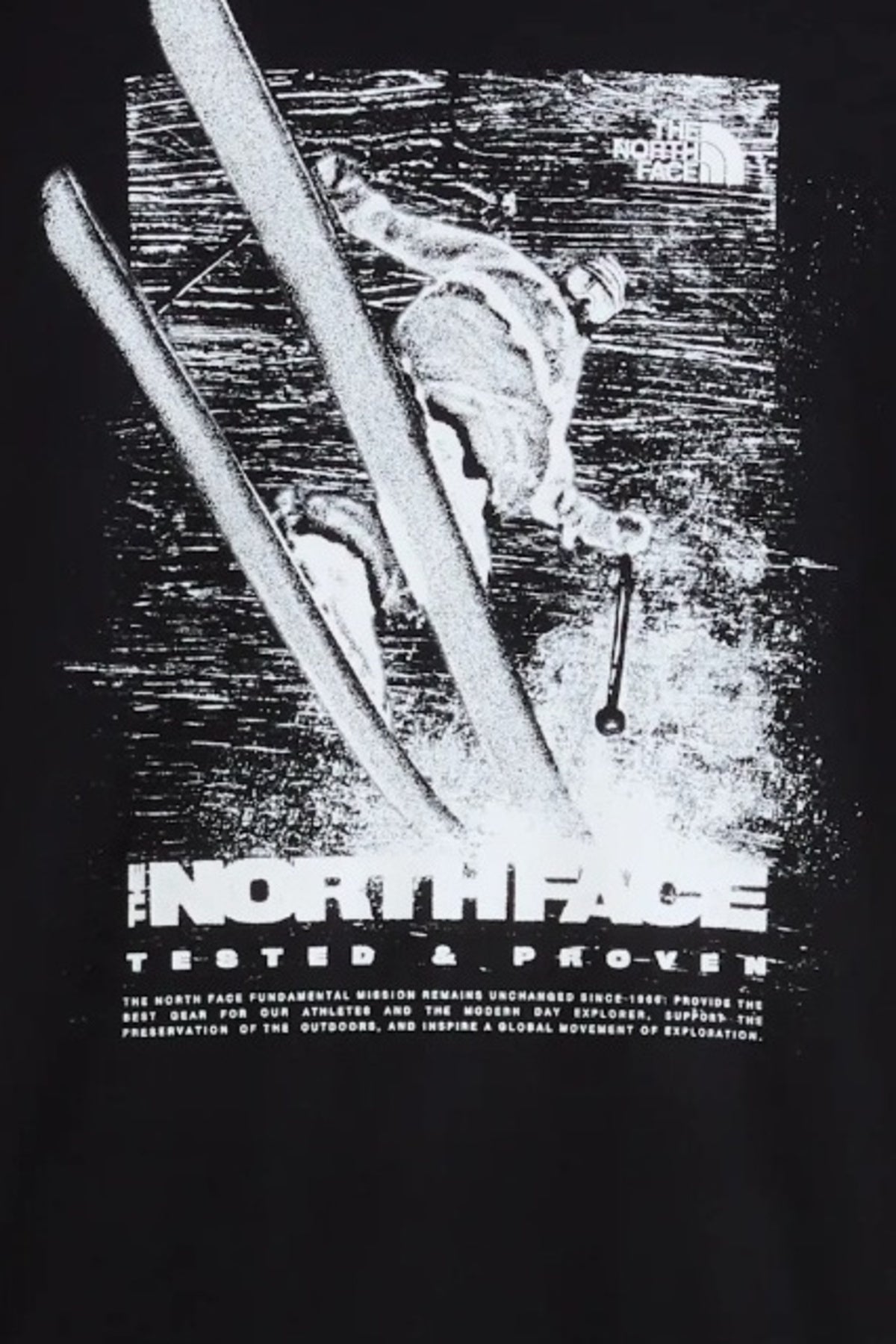 THE NORTH FACE U TESTED N PROVEN SS T en color NEGRO  (3)