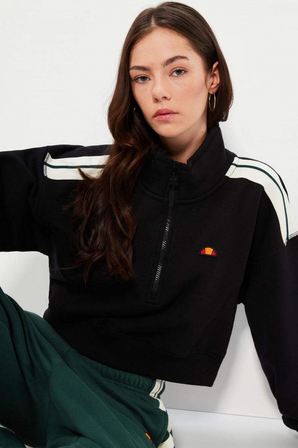 ELLESSE INNOCENZO CROP SWEATSHIRT en color NEGRO  (1)