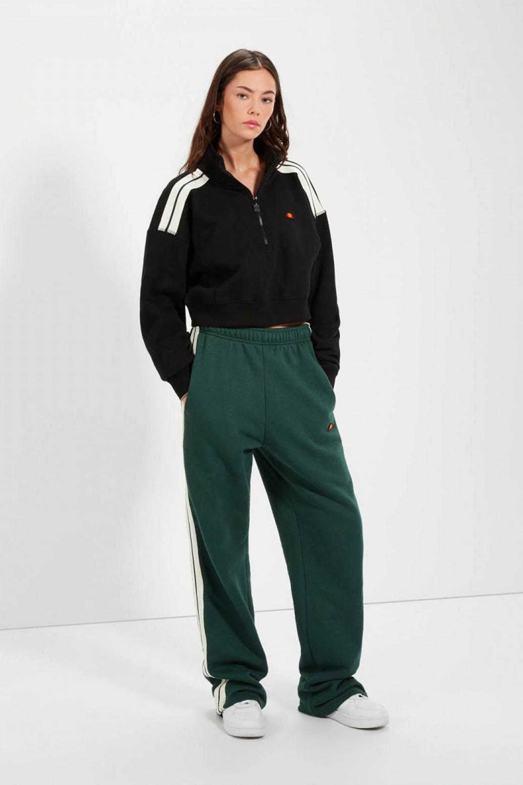 ELLESSE INNOCENZO CROP SWEATSHIRT en color NEGRO  (2)