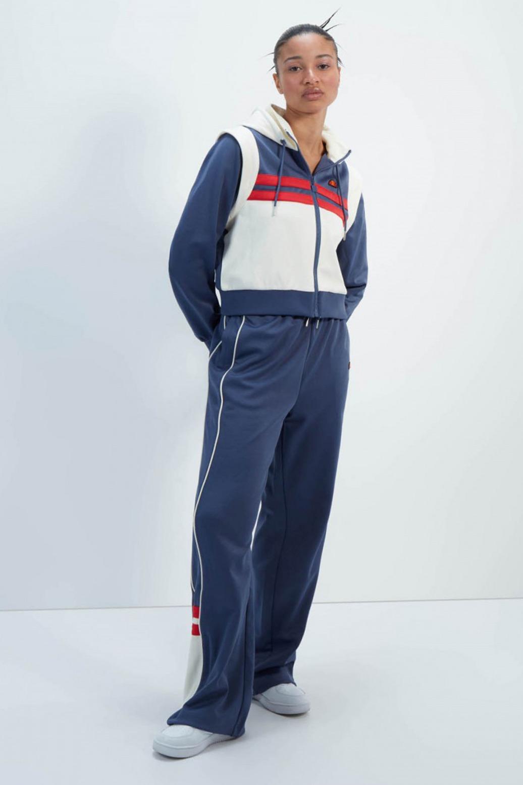 ELLESSE PERNA CROP TRACK TOP  en color AZUL  (2)