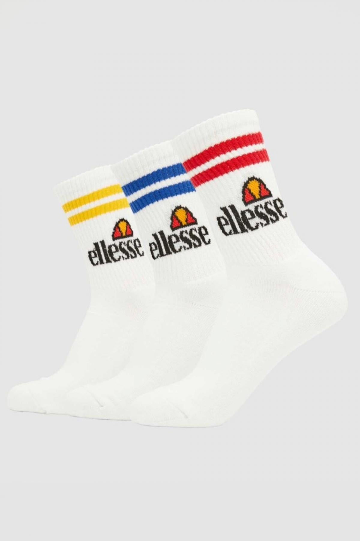 ELLESSE PULLO PACK  SOCKS en color BLANCO  (1)