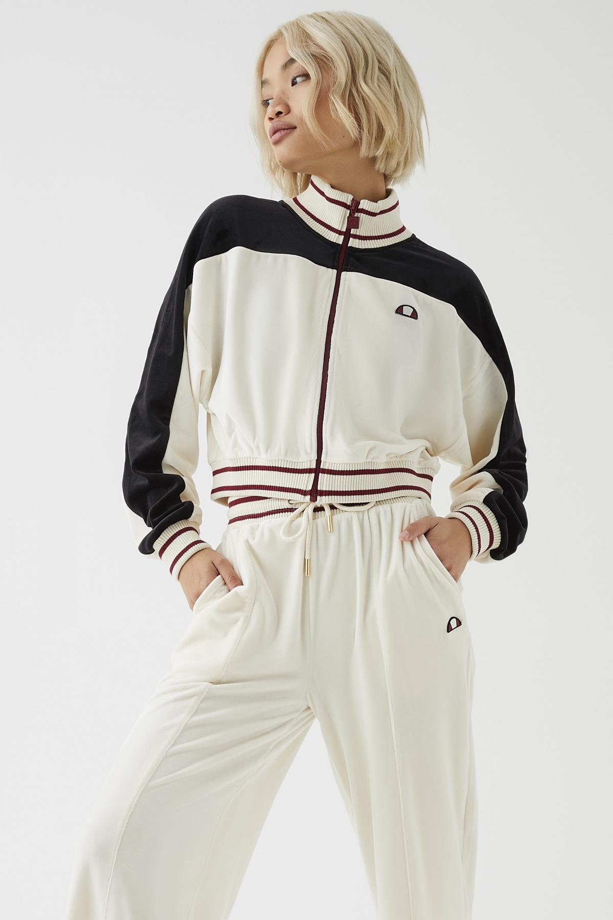 ELLESSE BLOOM CROPPED TRACK TOP en color BLANCO  (1)