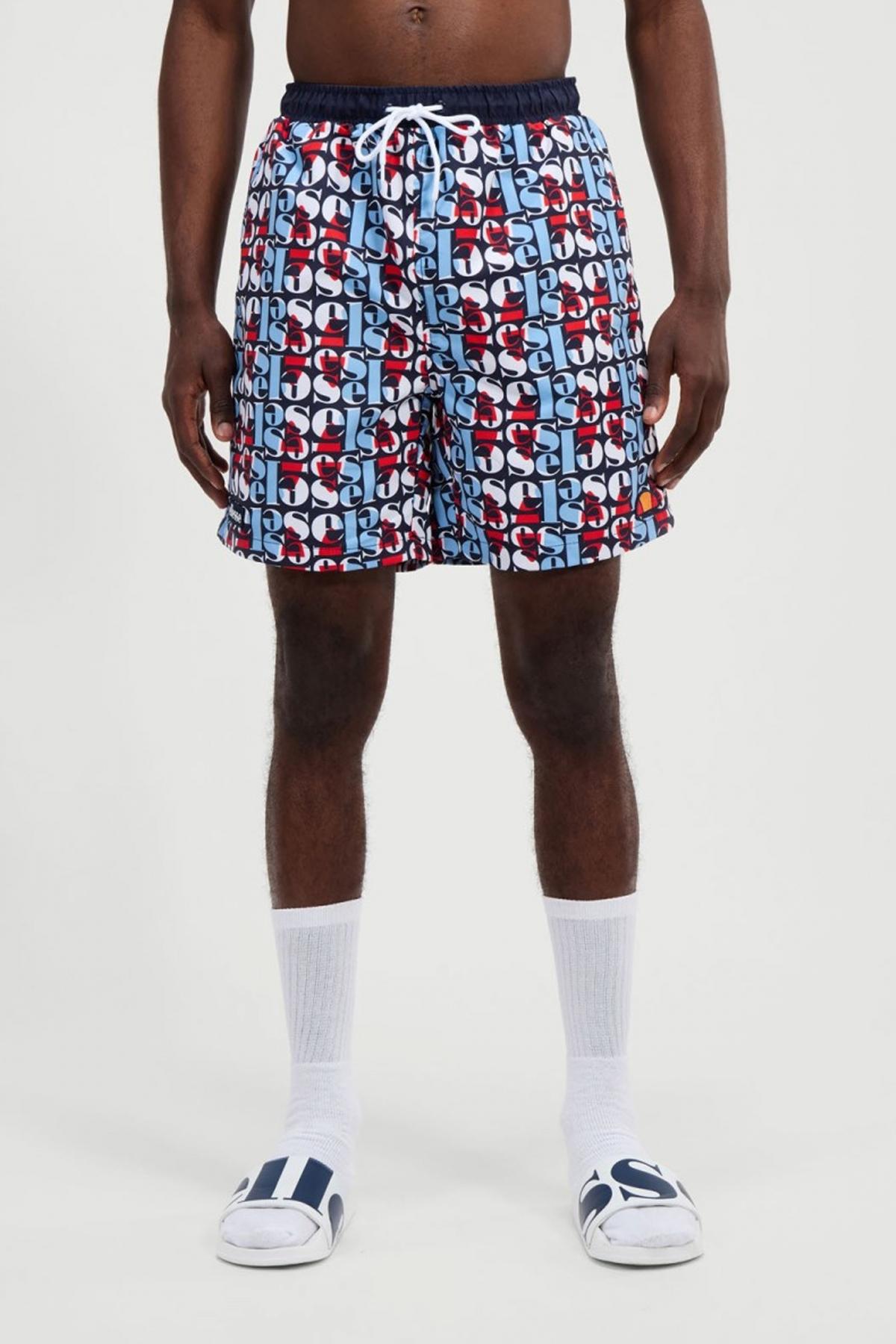 ELLESSE LOCK AOP SHORT SWIM SHORT en color AZUL  (1)