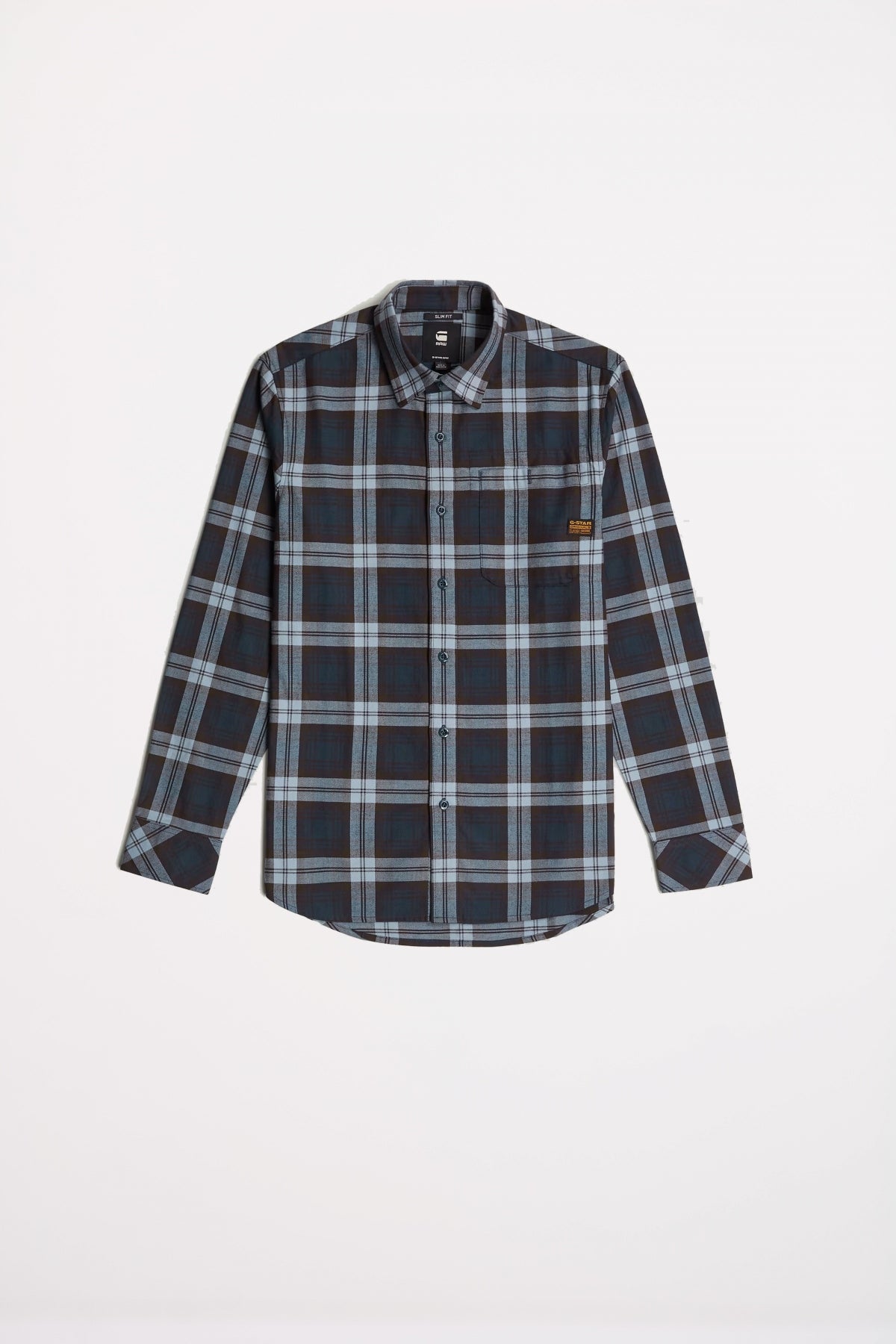G-STAR BRISTUM , SLIM SHIRT en color AZUL  (2)
