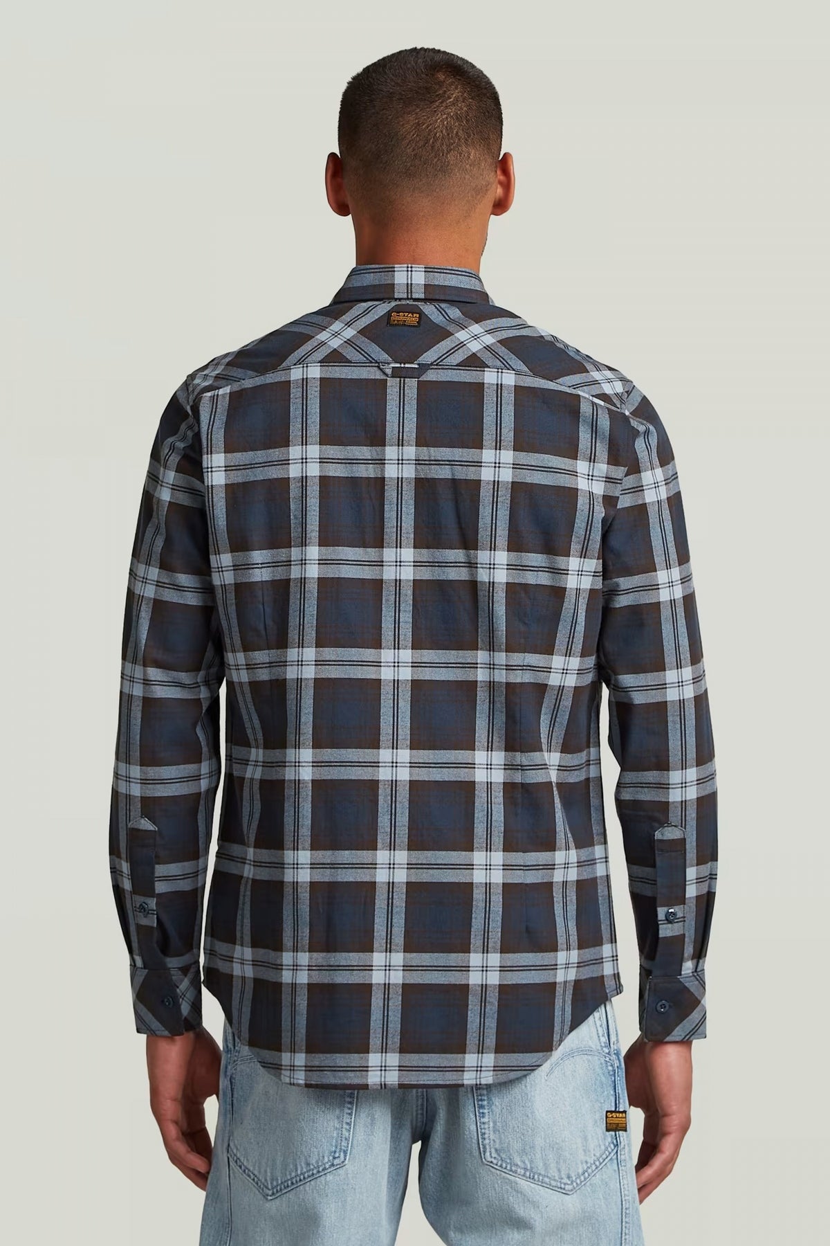 G-STAR BRISTUM , SLIM SHIRT en color AZUL  (3)