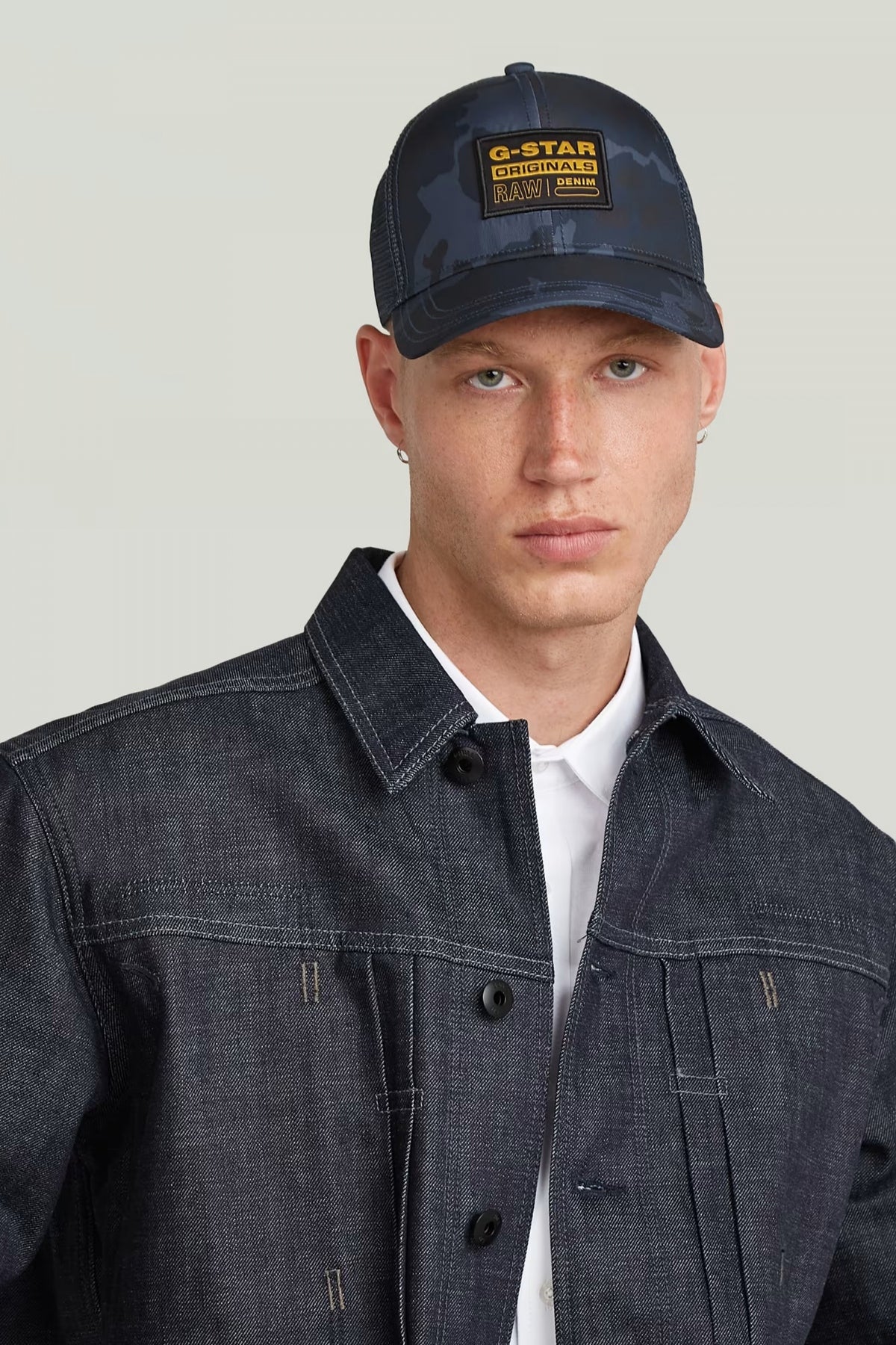 G-STAR  BASEBALL TRUCKER CAP  en color GRIS  (3)