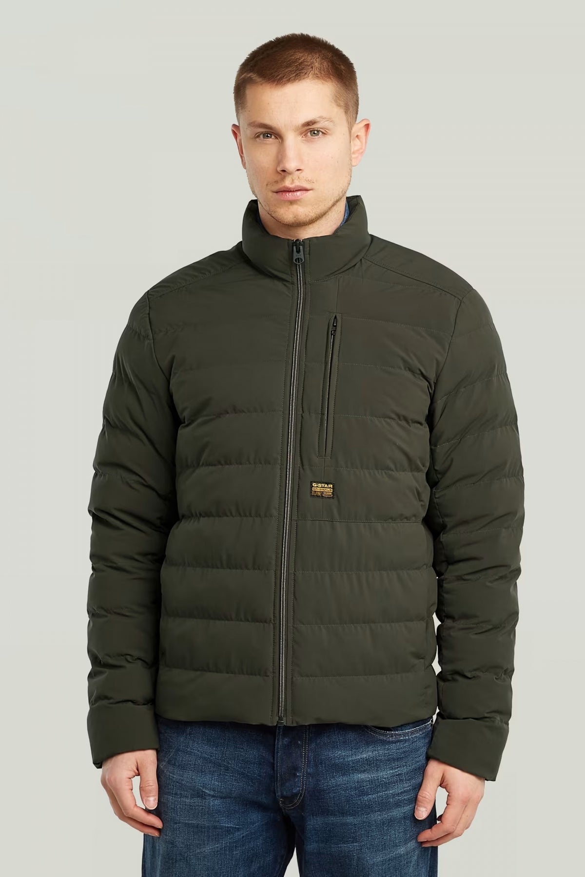 G-STAR  FOUNDATION LINER JKT  en color VERDE  (1)