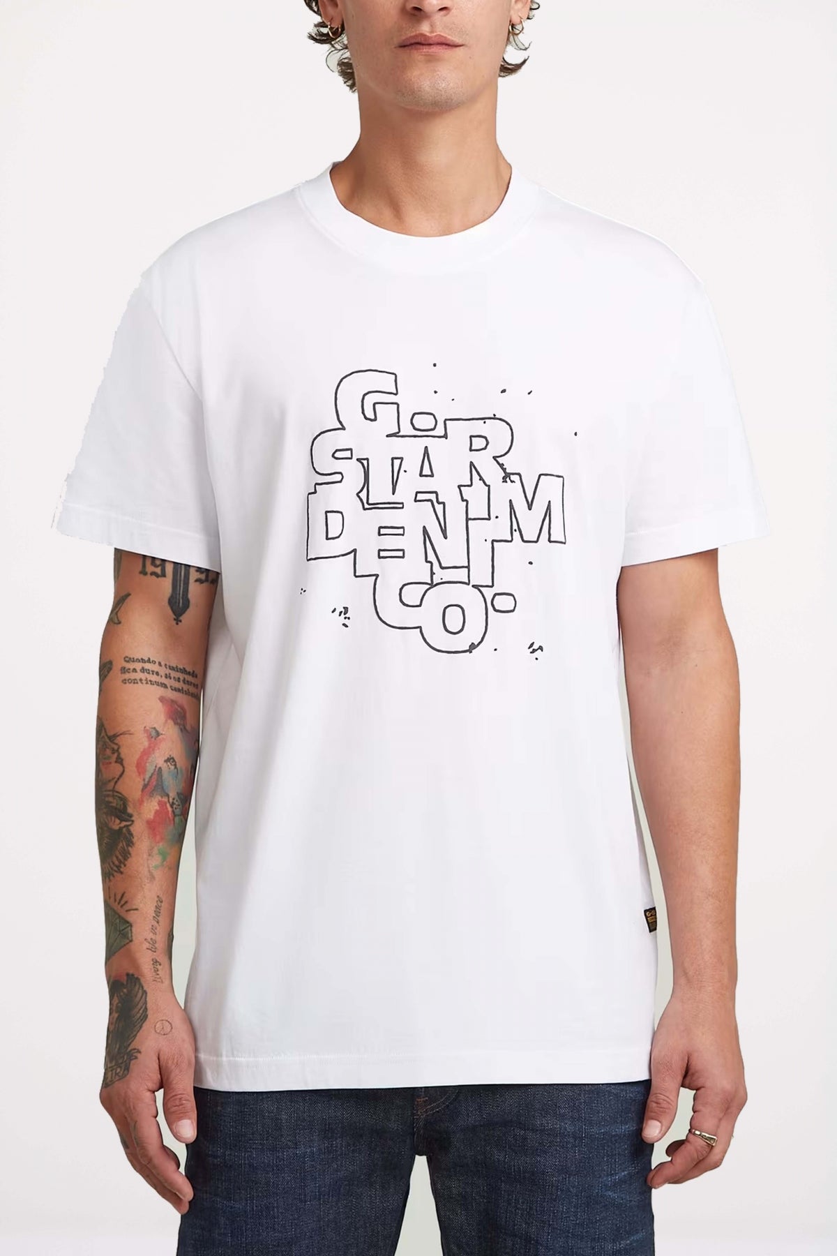 G-STAR HD PRINT R T en color BLANCO  (1)