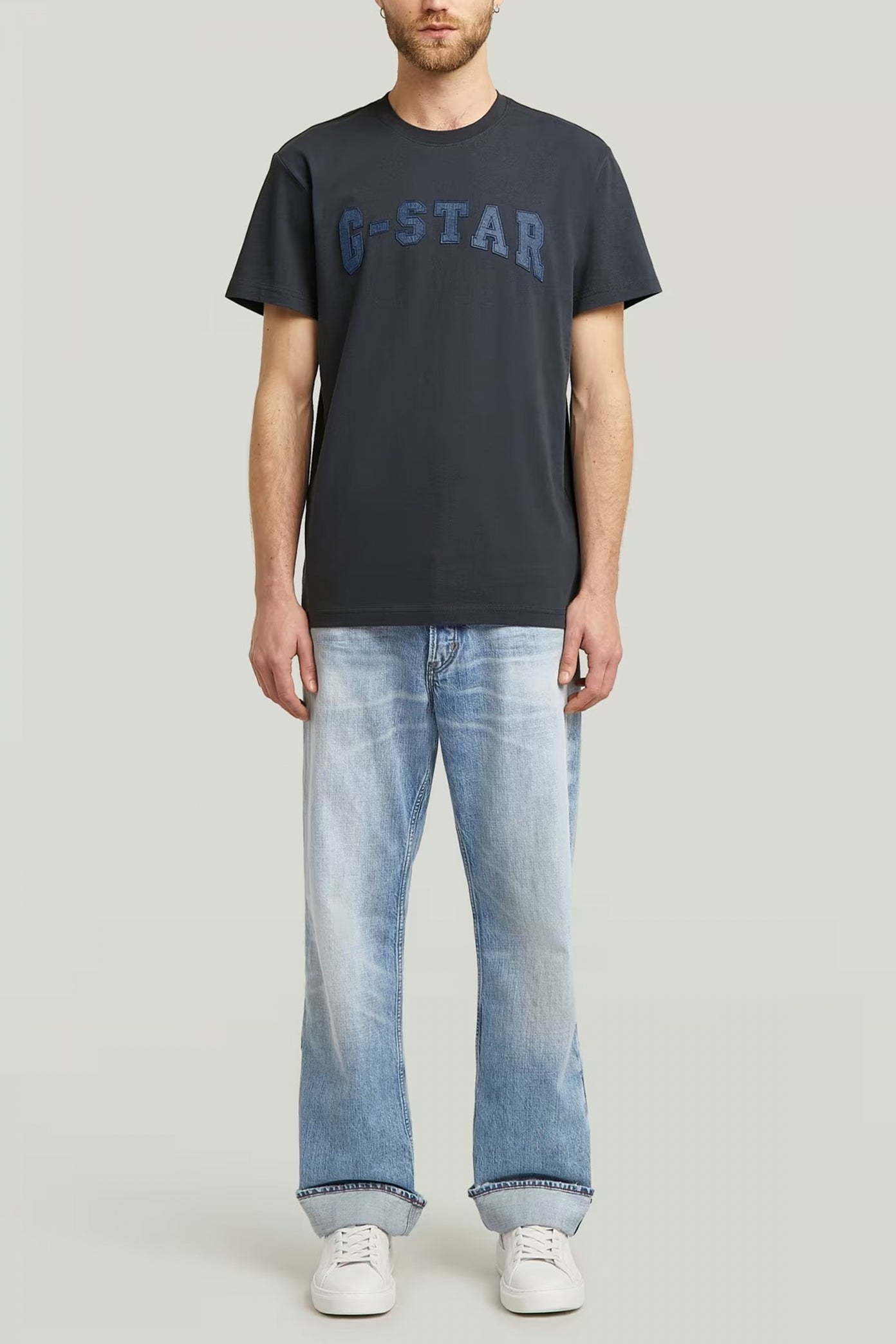 G-STAR D C FELT LOGO R T en color AZUL  (4)
