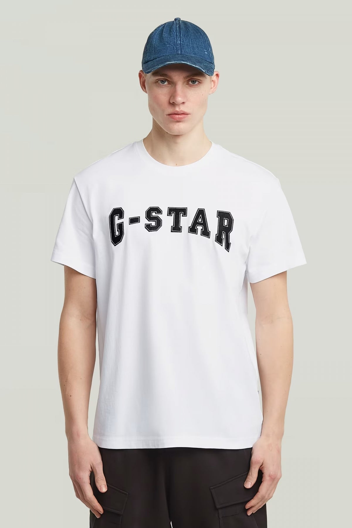 G-STAR D C FELT LOGO R T en color BLANCO  (1)