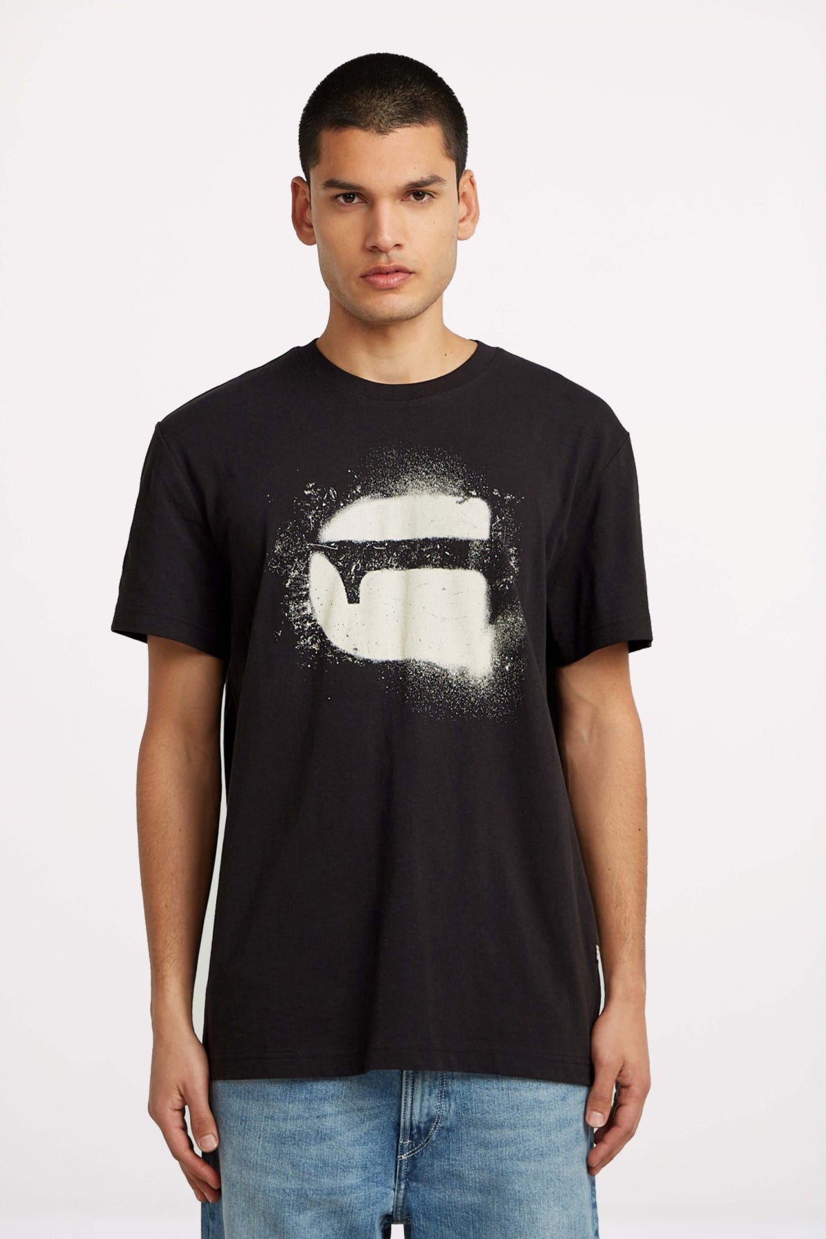 G-STAR SPRAY G LOGO R T en color NEGRO  (1)