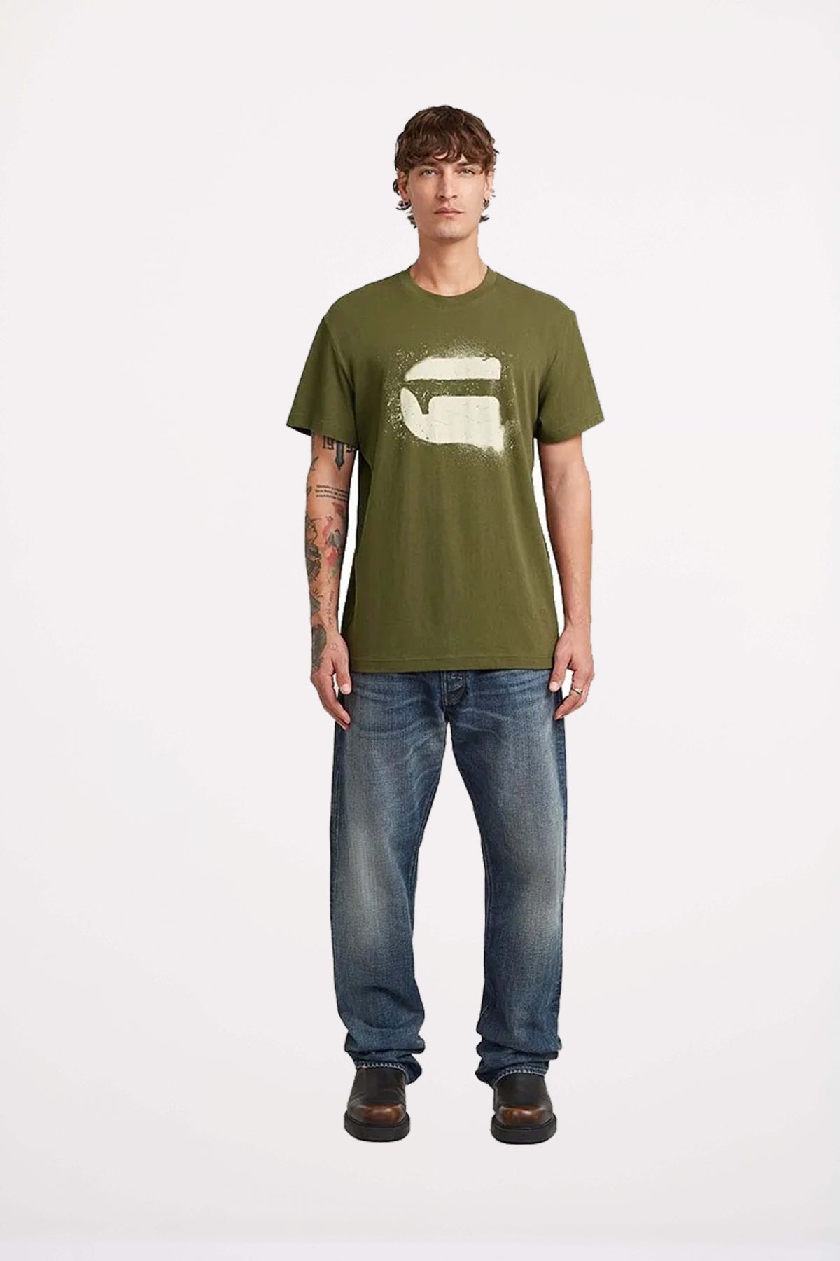 G-STAR SPRAY G LOGO R T en color VERDE  (4)