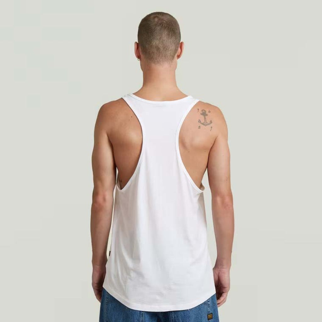 G-STAR  LASH MUSCLE TANK TOP  en color BLANCO  (5)