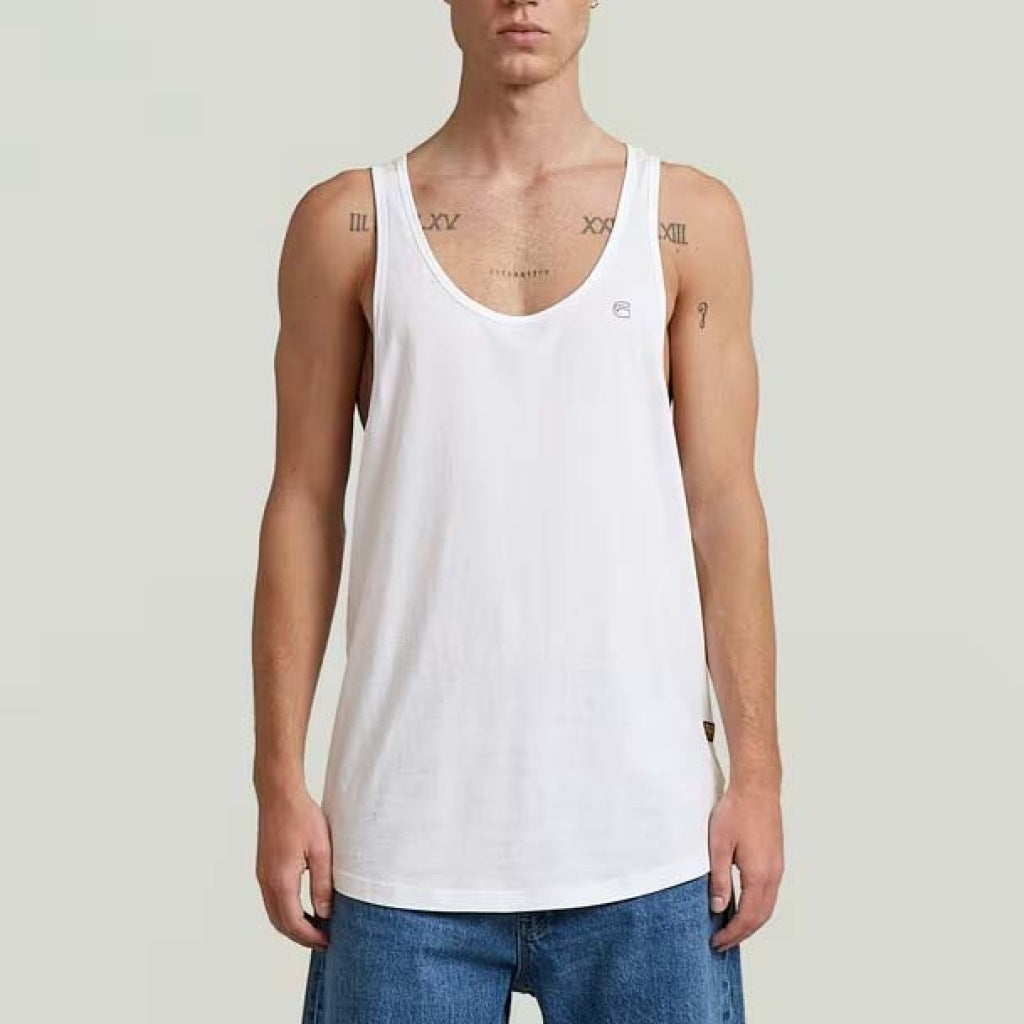 G-STAR  LASH MUSCLE TANK TOP  en color BLANCO  (6)
