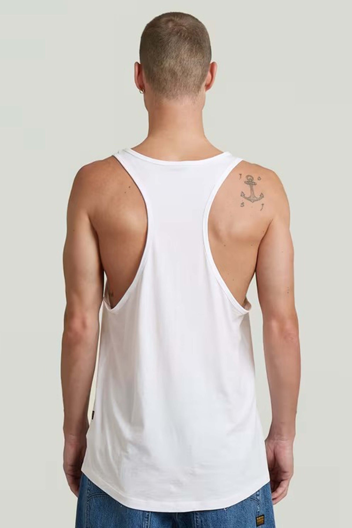 G-STAR  LASH MUSCLE TANK TOP  en color BLANCO  (2)