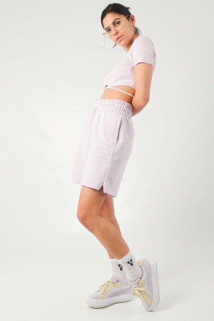 PUMA HIGH WAIST LONGLI SHORT en color ROSA  (4)