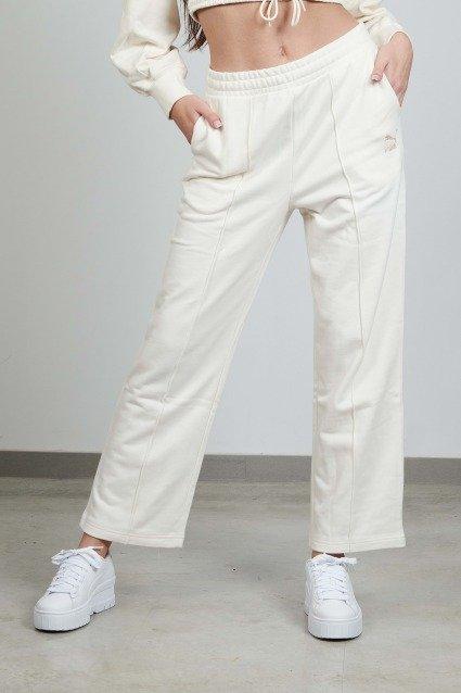 PUMA PANTALONES CLASSICS STRAIGHT SWEATPAN en color BLANCO  (1)